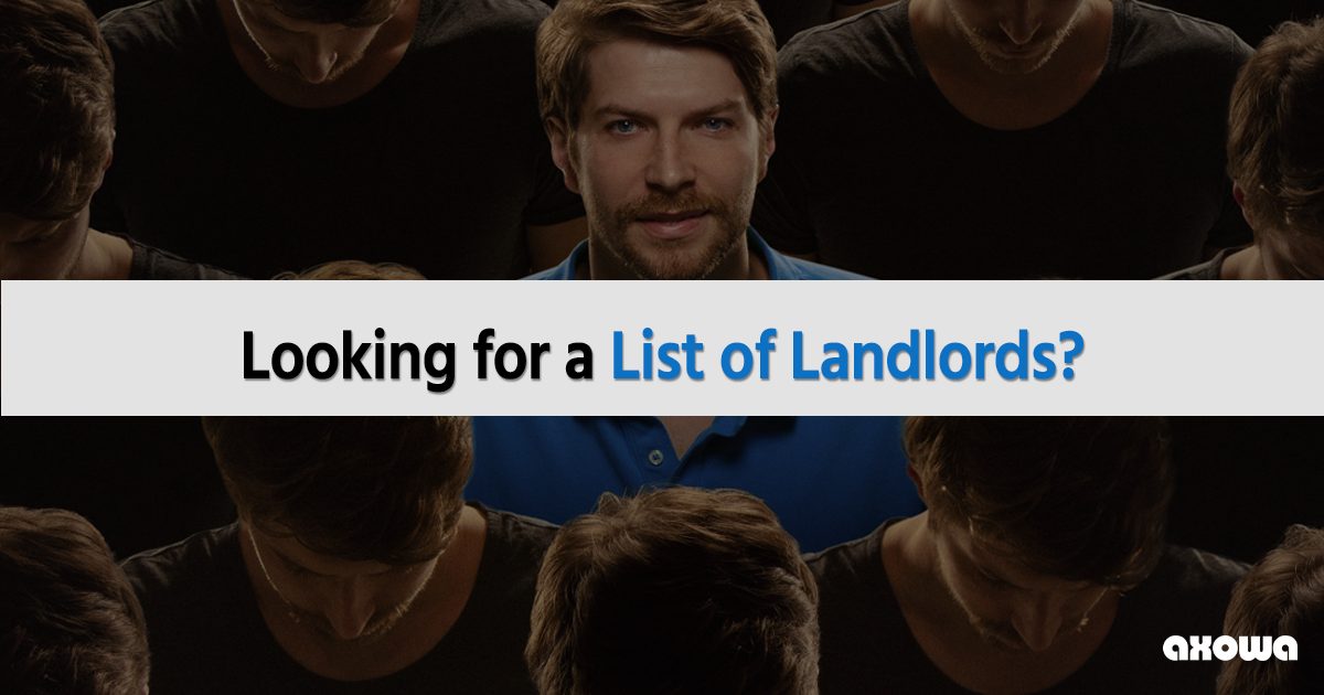1 List of Landlords (Private & Commercial) UK Marketing Lists